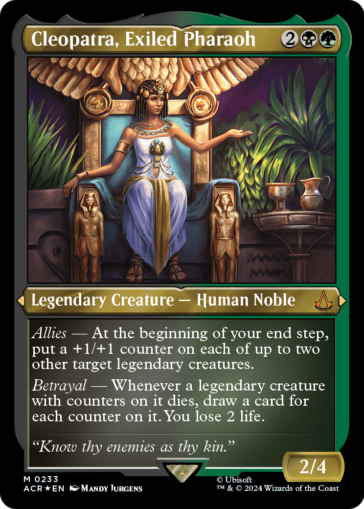 Cleopatra, Exiled Pharaoh (Foil Etched) (ACR-233) - Assassin's Creed Foil