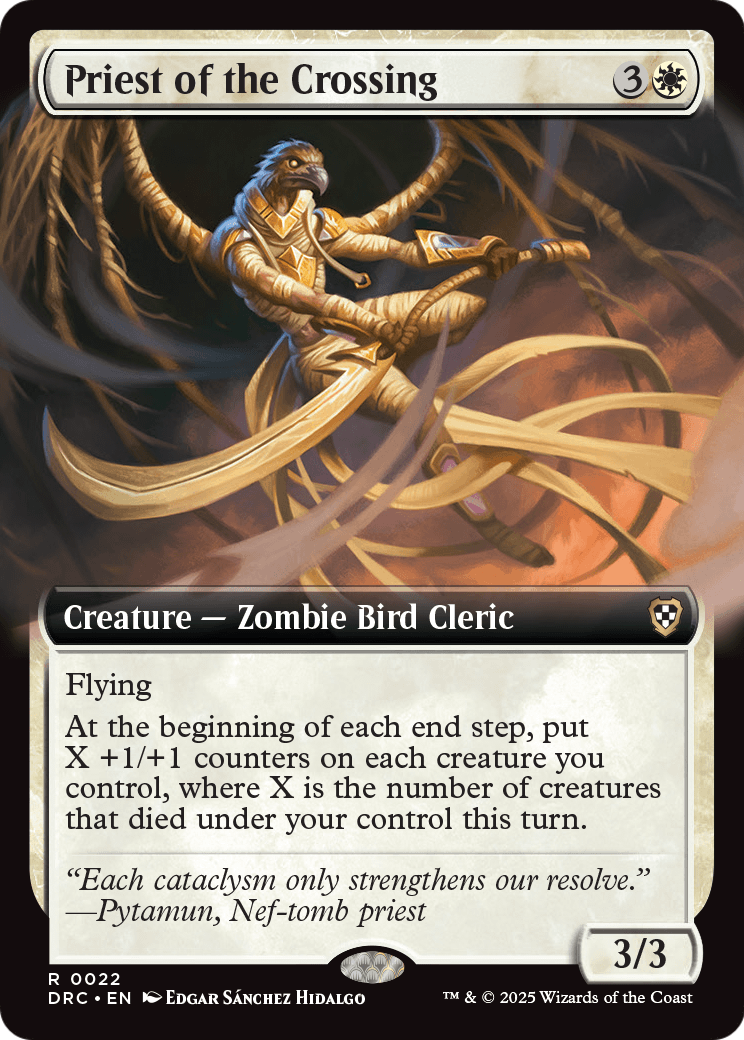 Priest of the Crossing (Extended Art) (DRC-022) - Commander: Aetherdrift: (Extended Art)