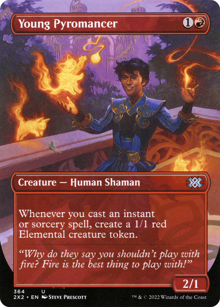 Young Pyromancer (Borderless) (2X2-364) - Double Masters 2022