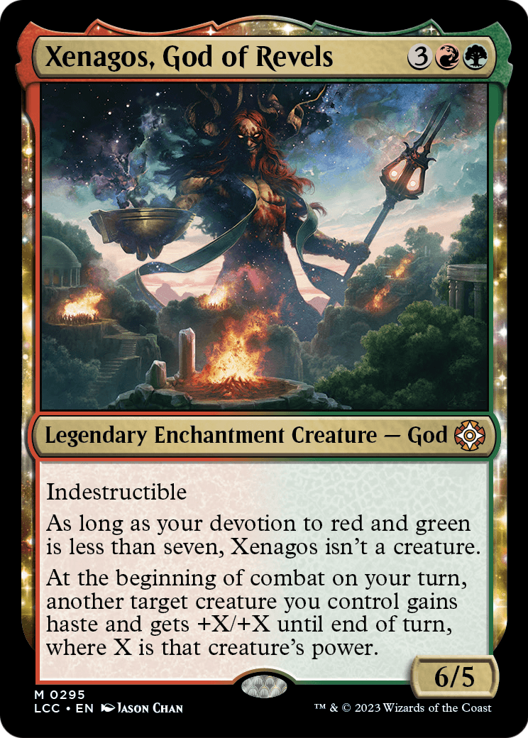 Xenagos, God of Revels (LCC-295) - The Lost Caverns of Ixalan Commander: (enchantment)