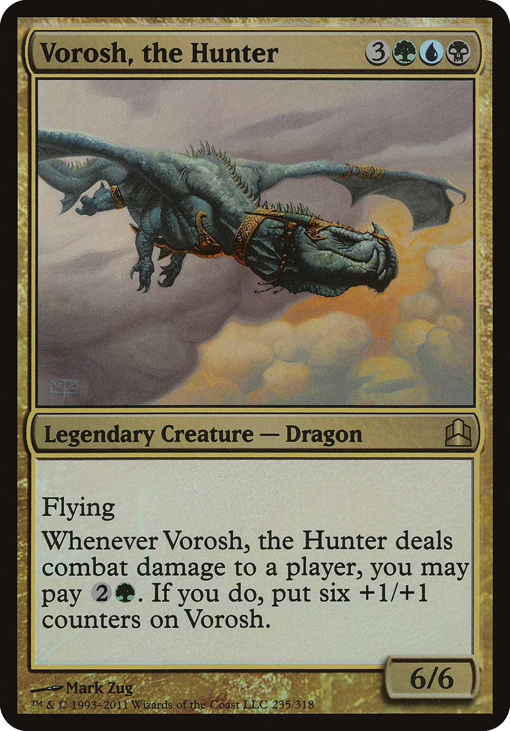 Vorosh, the Hunter (Commander 2011) (OVER-) - Commander 2011 Oversized Foil