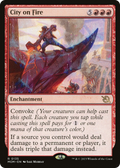 City on Fire (MOM-135) - March of the Machine Foil