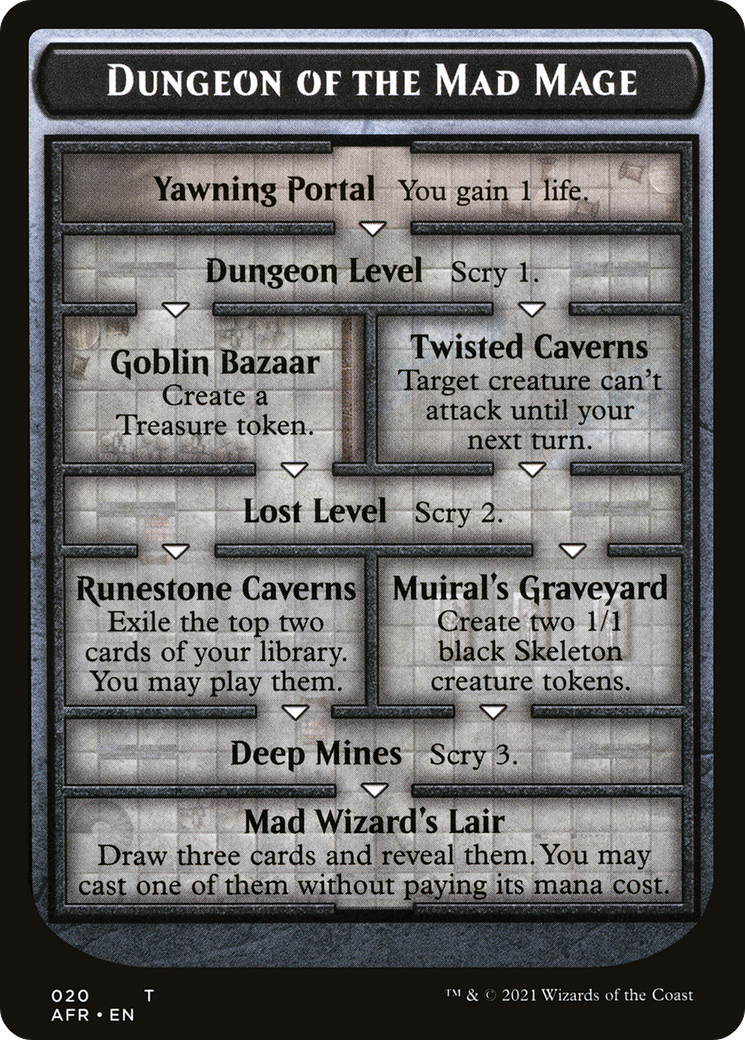 Dungeon of the Mad Mage Token (AFR) (OVER-020) - Adventures in the Forgotten Realms Tokens