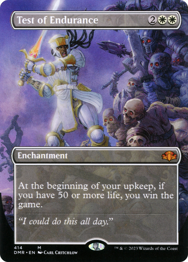 Test of Endurance (Borderless) (DMR-414) - Dominaria Remastered Foil