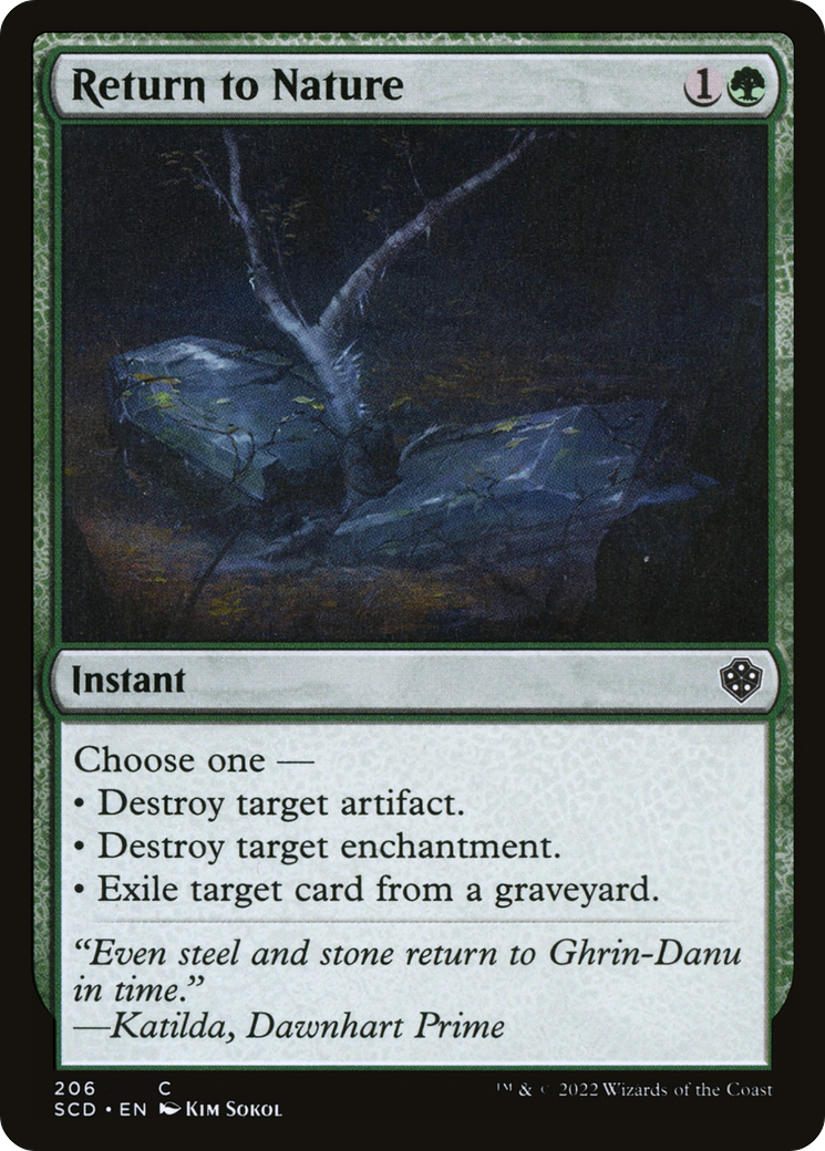 Return to Nature (SCD-206) - Starter Commander Decks