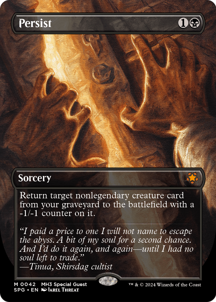 Persist (Borderless) (SPG-042) - Special Guests Foil