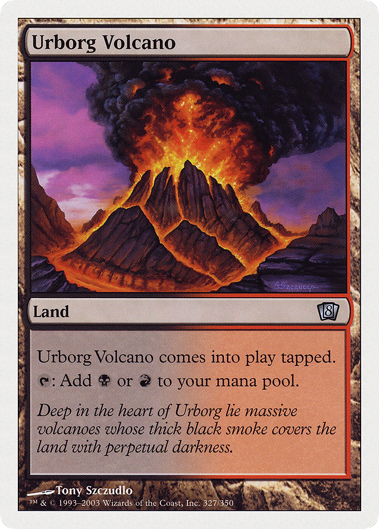 Urborg Volcano (8ED-327) - 8th Edition Foil
