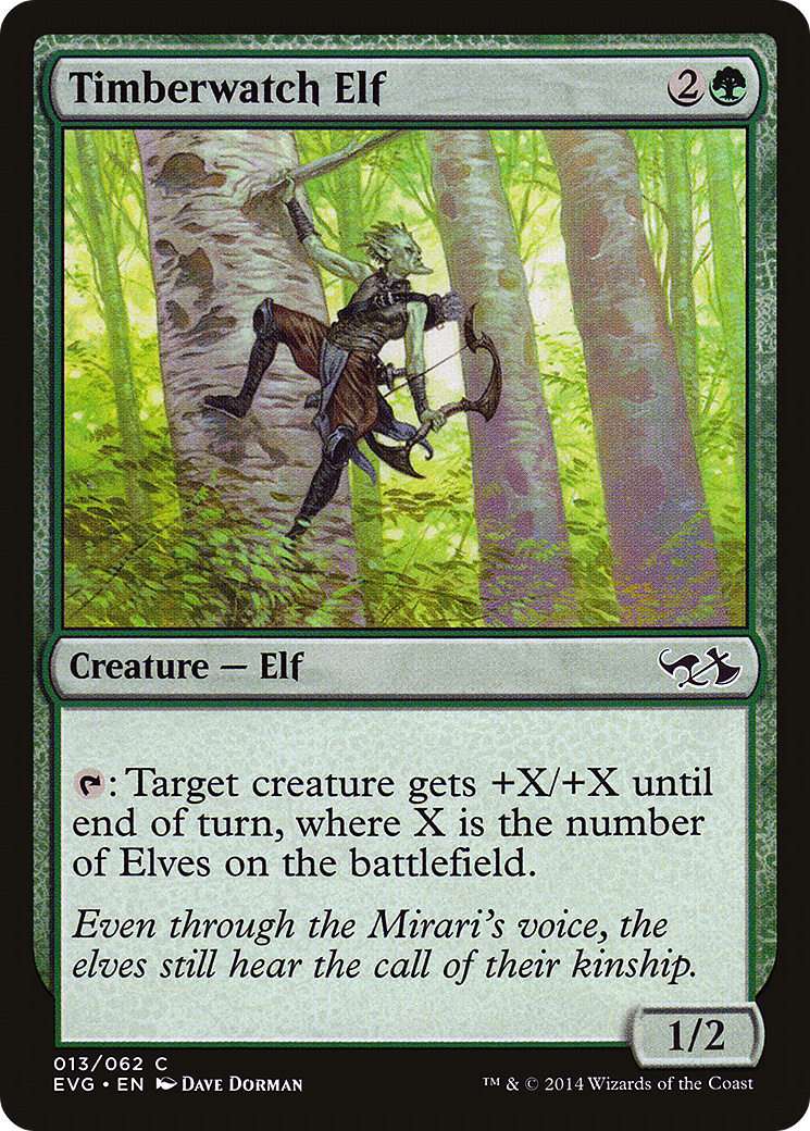 Timberwatch Elf (DD3-) - Duel Decks Anthology: Elves vs. Goblins