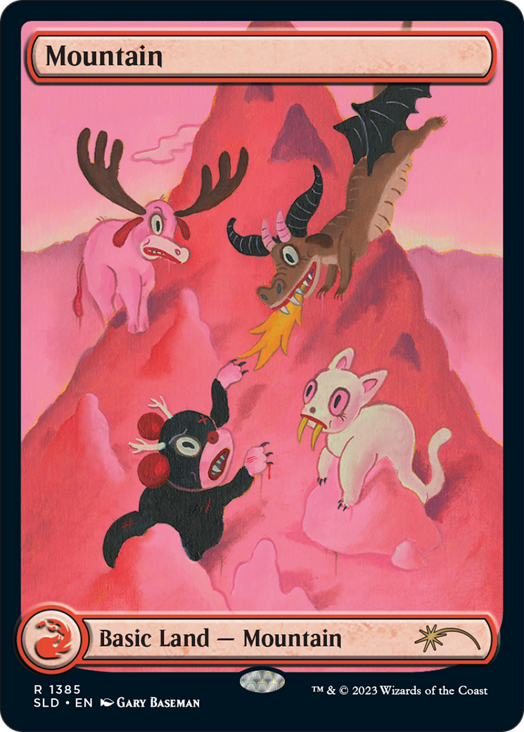 Mountain (1385) (SLD-1385) - Secret Lair Drop: (Full Art) Foil