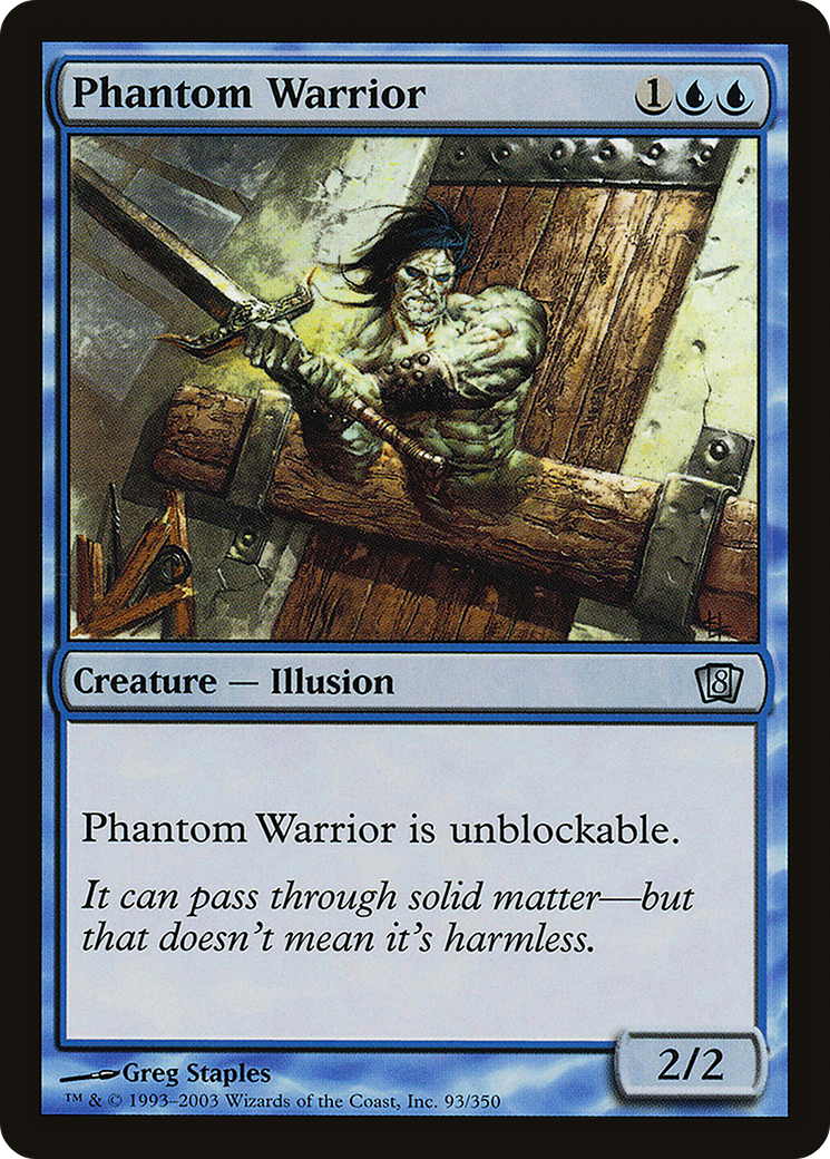 Phantom Warrior (8ED-093) - 8th Edition Foil
