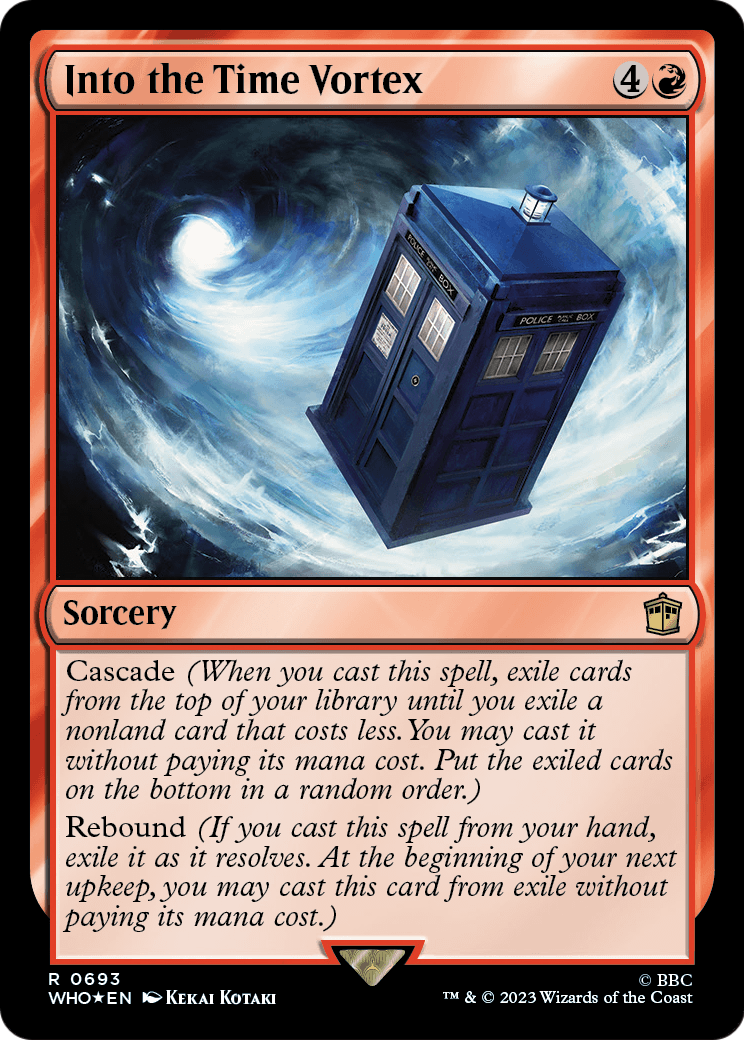 Into the Time Vortex (Surge Foil) (WHO-693) - Doctor Who Foil