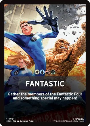 Fantastic Theme Card (MSC-061) - Commander: Marvel Super Heroes