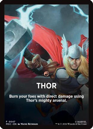 Thor Theme Card (MSC-047) - Commander: Marvel Super Heroes