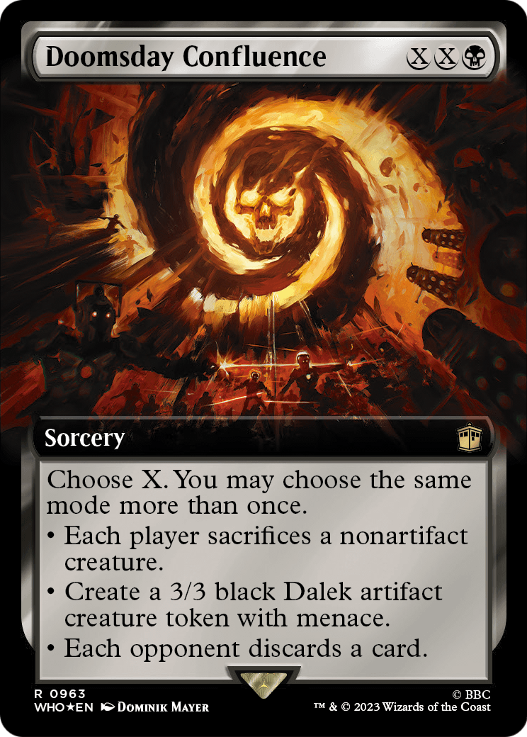 Doomsday Confluence (Extended Art) (Surge Foil) (WHO-963) - Doctor Who: (Extended Art) Foil