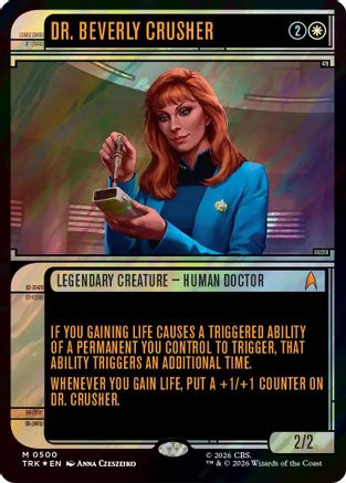 Dr. Beverly Crusher (Showcase) (Surge Foil) (TRK-500) - Star Trek Foil