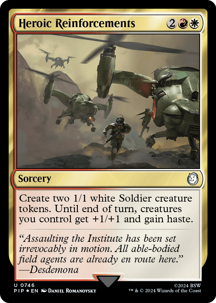 Heroic Reinforcements (Surge Foil) (PIP-746) - Fallout Foil
