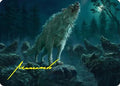 Reverent Howl Art Card (Gold-Stamped Signature) (ASHOB-016) - Art Series: The Hobbit