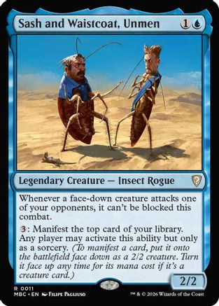 Sash and Waistcoat, Unmen (-011) - Mystery Booster Commander Edition Foil