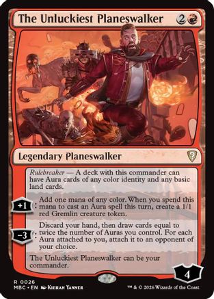 The Unluckiest Planeswalker (-026) - Mystery Booster Commander Edition Foil
