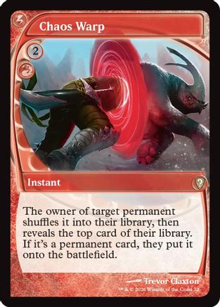 Chaos Warp (Future Sight) (-072) - Mystery Booster Commander Edition Foil