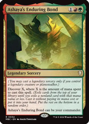 Ashaya's Enduring Bond (-034) - Mystery Booster Commander Edition Foil