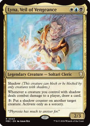 Lyna, Veil of Vengeance (-043) - Mystery Booster Commander Edition