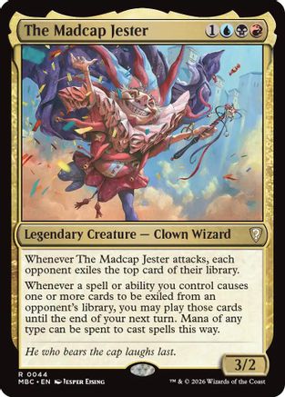 The Madcap Jester (-044) - Mystery Booster Commander Edition Foil