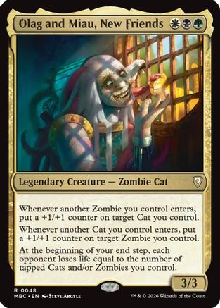 Olag and Miau, New Friends (-048) - Mystery Booster Commander Edition