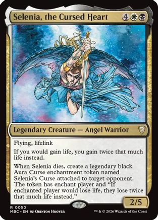 Selenia, the Cursed Heart (-050) - Mystery Booster Commander Edition Foil
