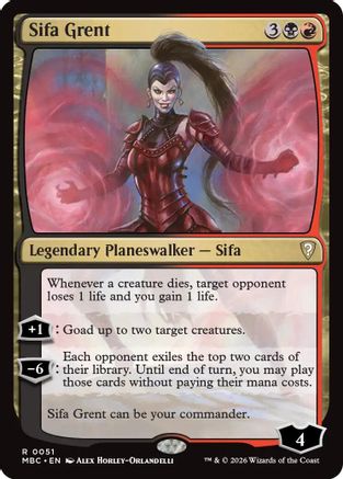Sifa Grent (-051) - Mystery Booster Commander Edition Foil