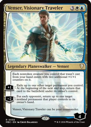 Venser, Visionary Traveler (-055) - Mystery Booster Commander Edition Foil