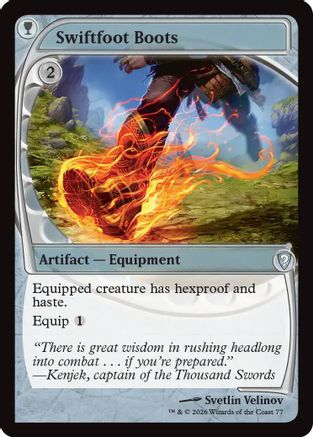 Swiftfoot Boots (Future Sight) (-077) - Mystery Booster Commander Edition