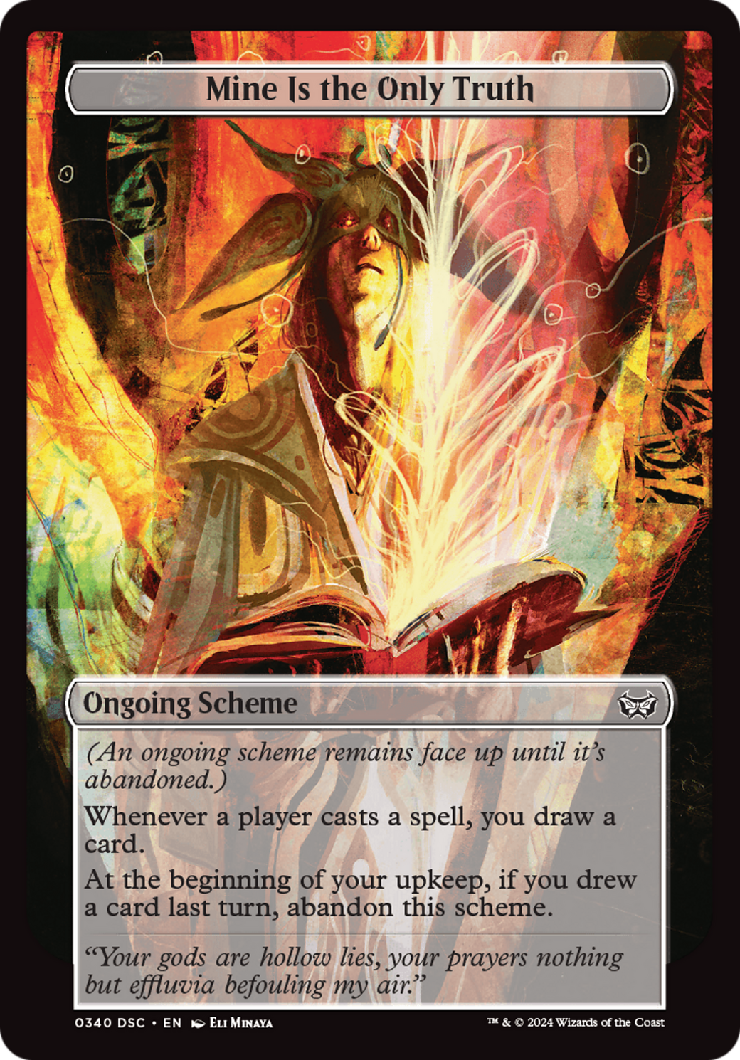 Mine Is The Only Truth (Full Art) (A:DSC-340) - Duskmourn: House of Horror Commander