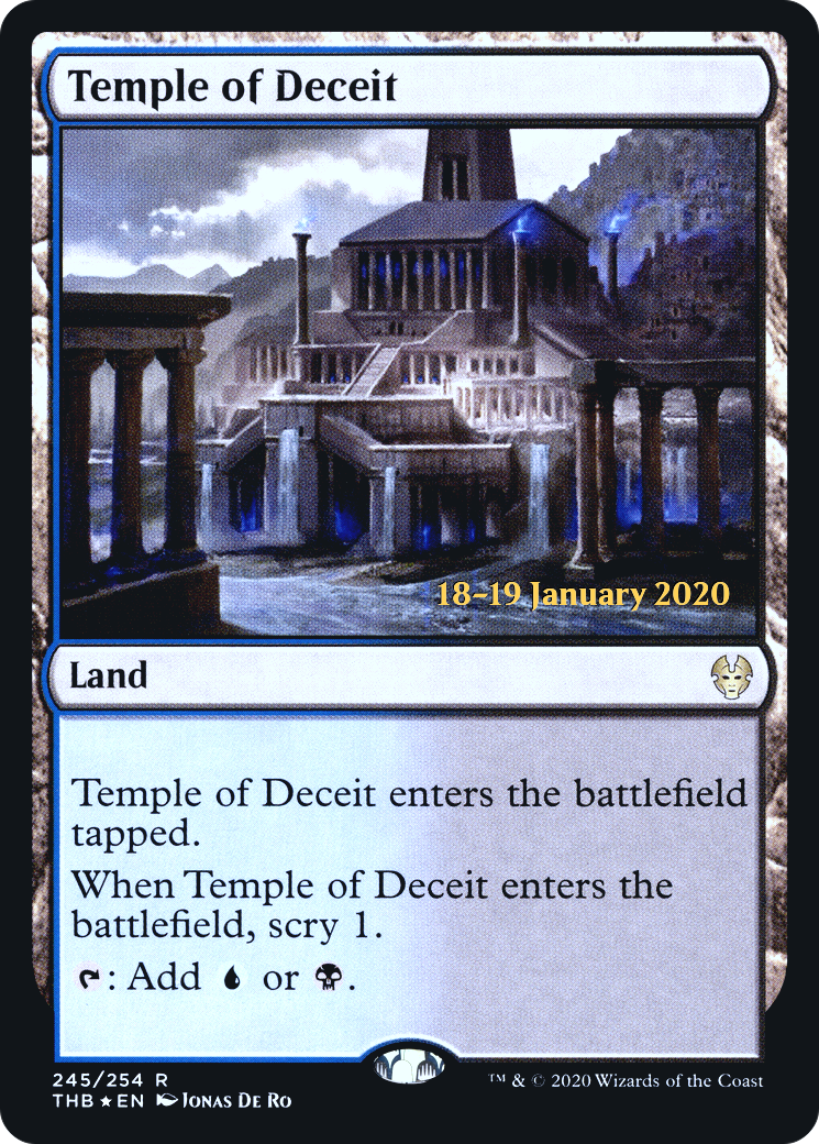Temple of Deceit (PRE-245S) - Theros Beyond Death Promos Foil