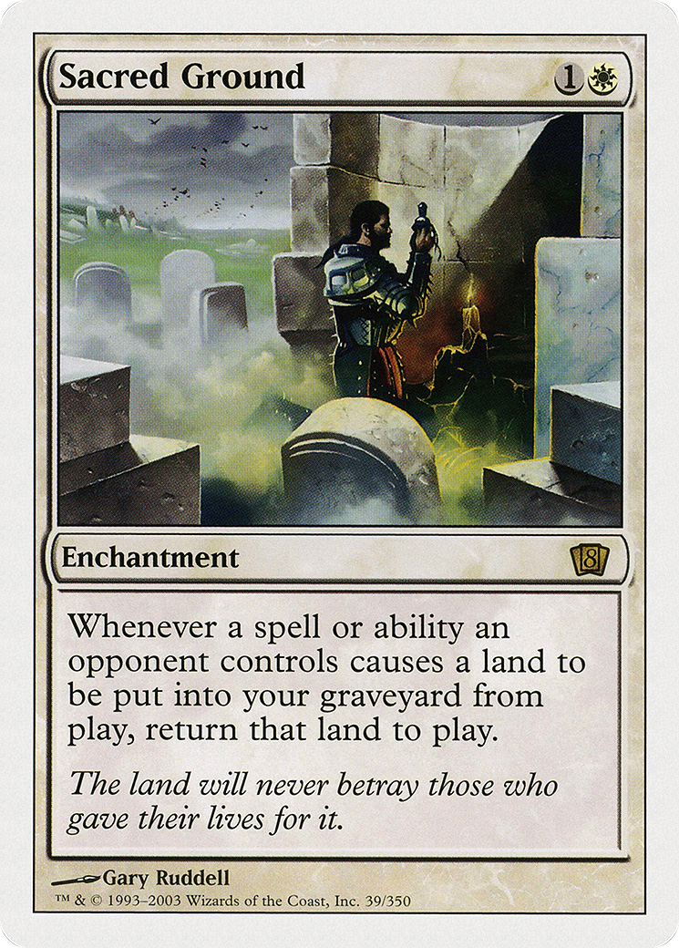 Sacred Ground (8ED-039) - 8th Edition Foil