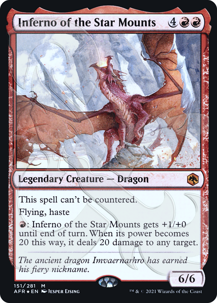 Inferno of the Star Mounts (AFR&-151) - Adventures in the Forgotten Realms Promos Foil