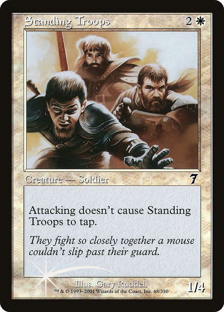 Standing Troops (7ED-48★) - 7th Edition Foil