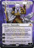 The Wandering Emperor (Borderless) (NEO-303) - Kamigawa: Neon Dynasty