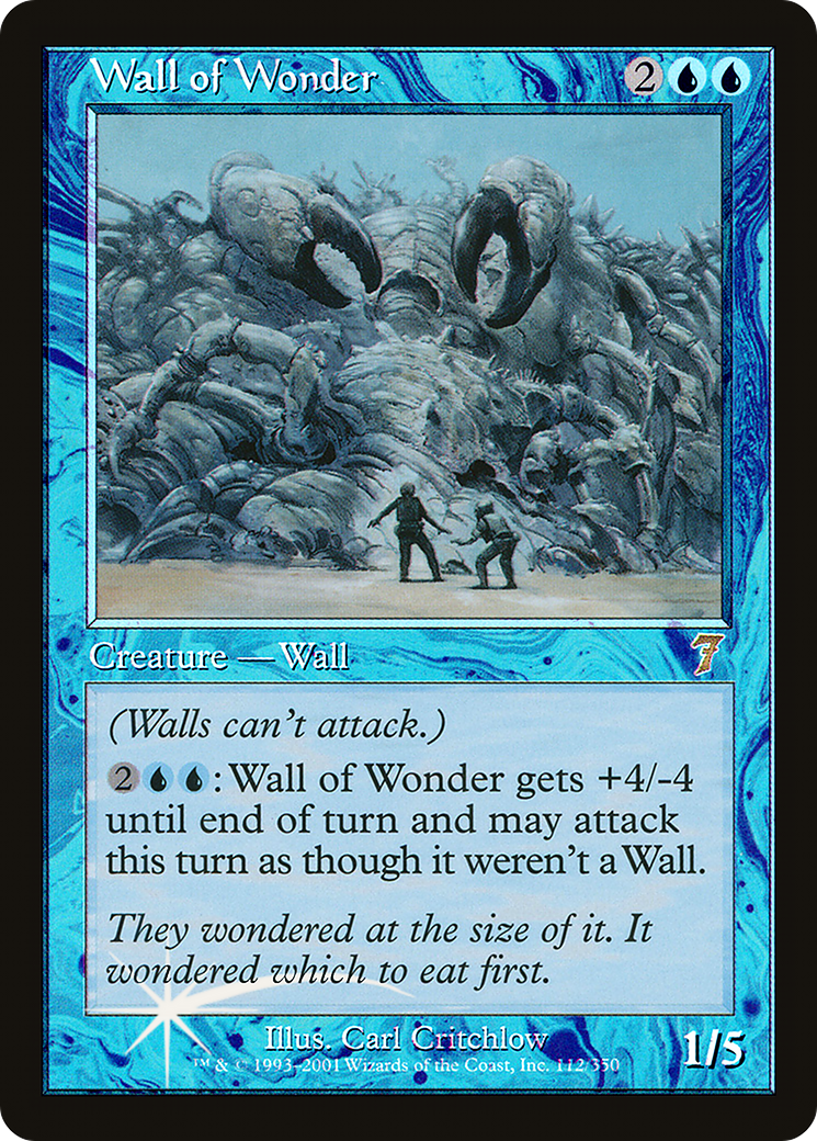Wall of Wonder (7ED-112★) - 7th Edition Foil