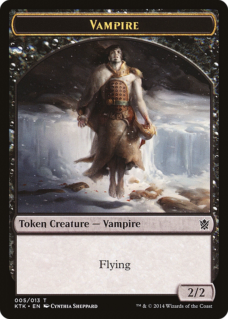 Vampire Token (KTK-005) - Khans of Tarkir Tokens
