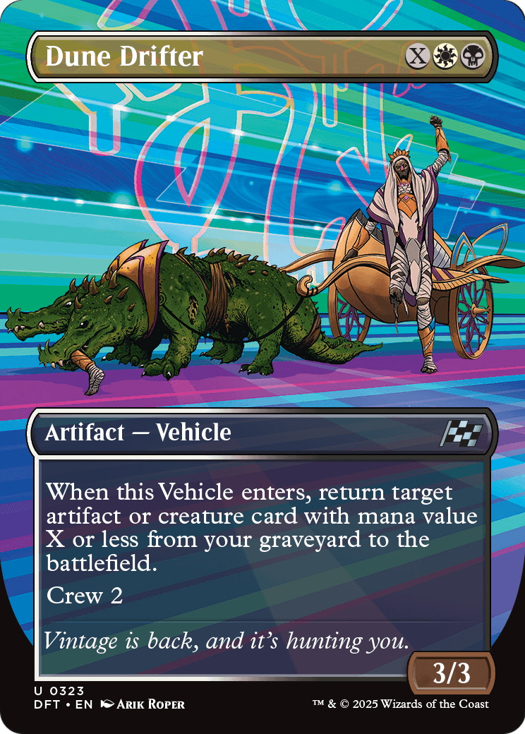 Dune Drifter (Borderless) (DFT-323) - Aetherdrift Foil