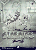 Silence (0881) (Black & White Foil) (SLD-881) - Secret Lair Drop (Borderless) Foil