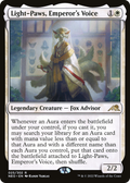 Light-Paws, Emperor's Voice (PPNEO-025) - Kamigawa: Neon Dynasty Promos