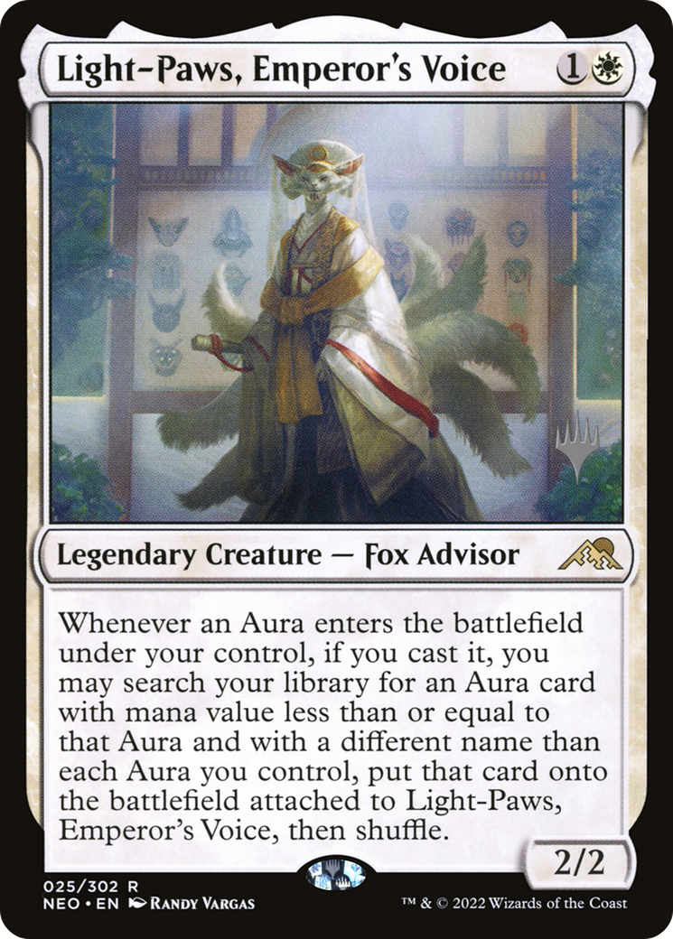Light-Paws, Emperor's Voice (PPNEO-025) - Kamigawa: Neon Dynasty Promos