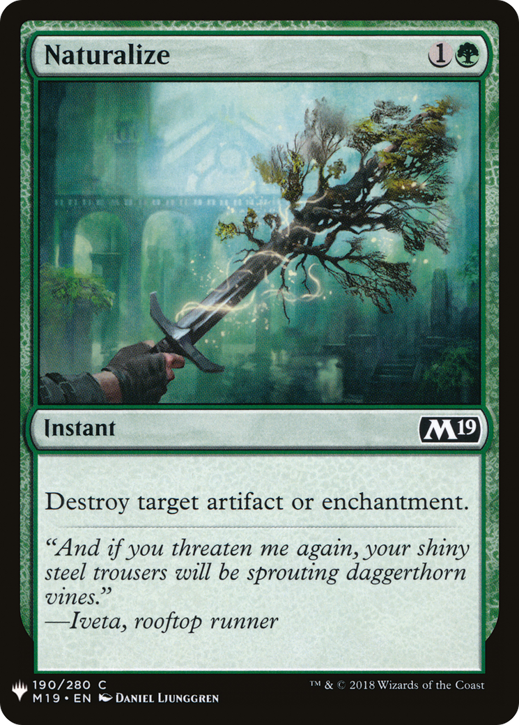 Naturalize (LIST-M19-190) - The List