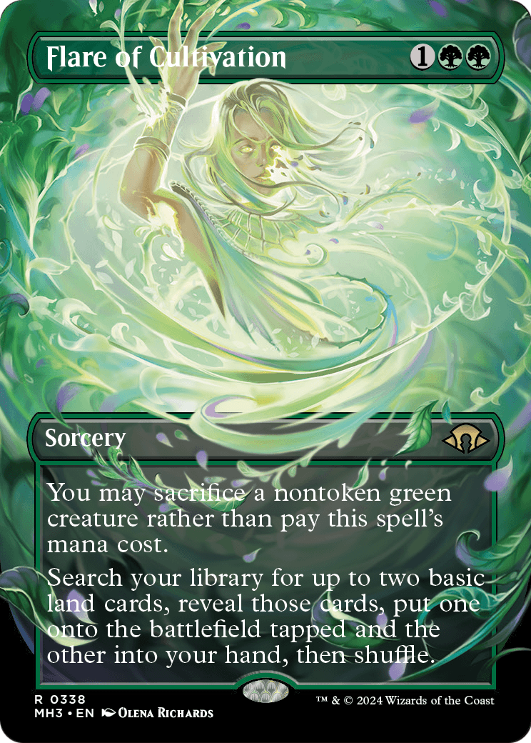 Flare of Cultivation (Borderless) (MH3-338) - Modern Horizons 3 Foil