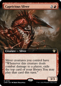 Capricious Sliver (Extended Art) (CMM-765) - Commander Masters: (Extended Art)