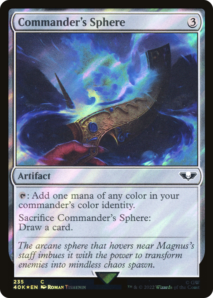 Commander's Sphere (235) (Surge Foil) (40K-235) - Warhammer 40,000 Commander Foil