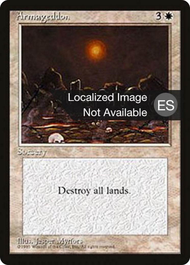 Armageddon (4BB-255) - Fourth Edition Foreign Black Border