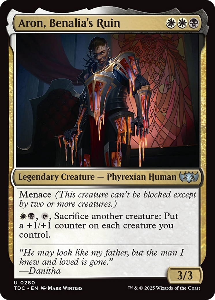 Aron, Benalia's Ruin (TDC-280) - Commander: Tarkir: Dragonstorm